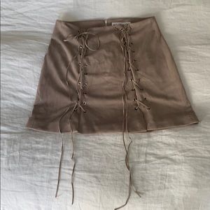 Kittenish Suede Skirt - size S